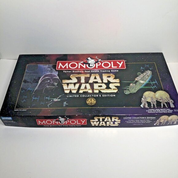 Star Wars Monopoly 1996 Limited Collector's Edition 20th Anniv. Complete - Picture 1 of 8